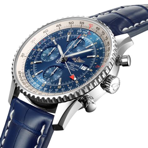 breitling blue face navitimer